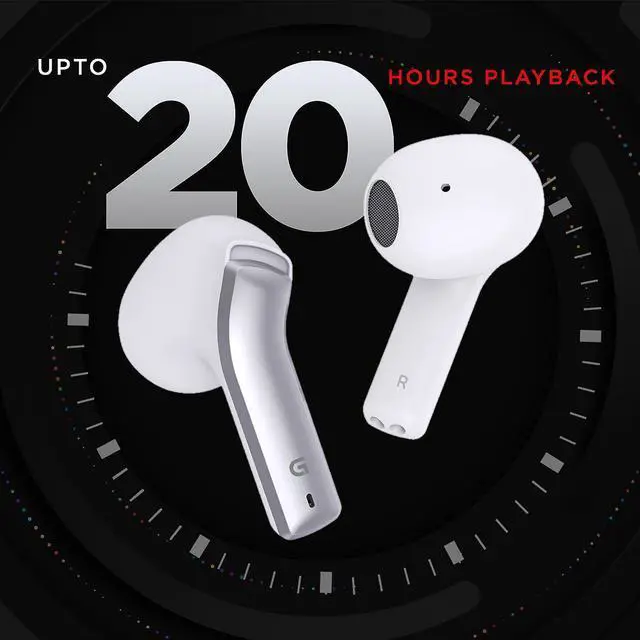 Alt view image 4 of 6 - GIZMORE TWS 809 Pro Bluetooth 5.3 | Enc | Featherlite Sung Fit in-Ear Wireless Earbuds Bluetooth Headset Provide Up to 20 Hours of Playtime with The Charging Case (White)