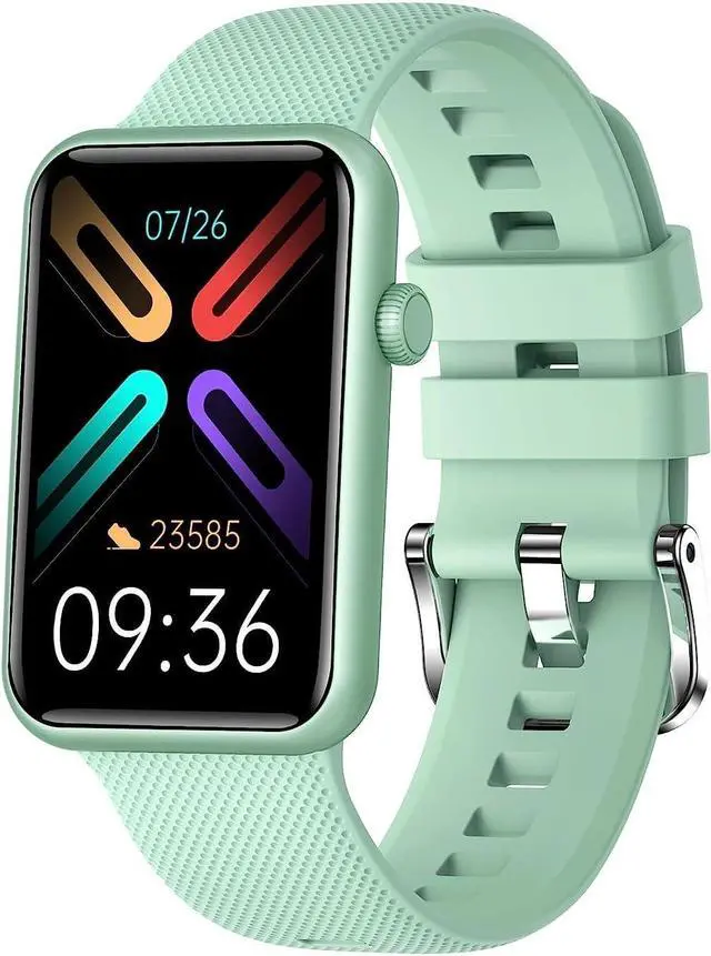 Main image of GIZMORE Slate 1.57 Inch Super Aod with 500 Nits Brightness | Ai | Sports Modes | Spo2, Bt Calling Smartwatch Sleek Metal Frame Curved Glass Rectangular Display (Green)