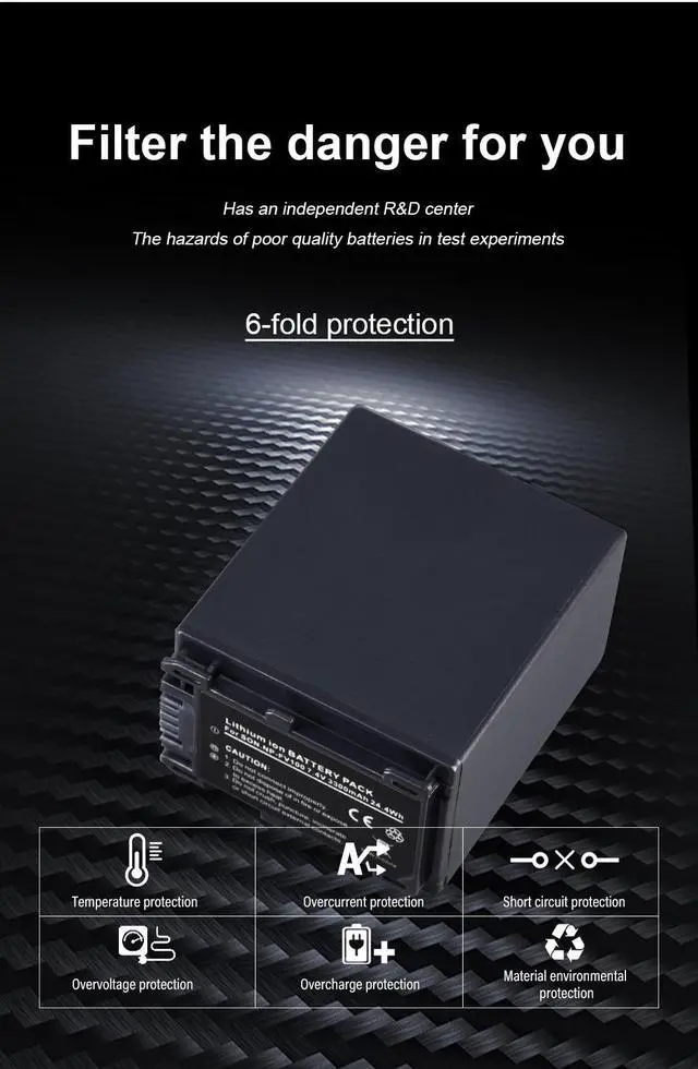 Alt view image 4 of 7 - CITYORK 2 Packs NP FV100 Batteries with LCD USB Charger for Sony NP-FV30 NP-FV50 NP-FV70 SX83E SX63E FDR-AX100E AX100E