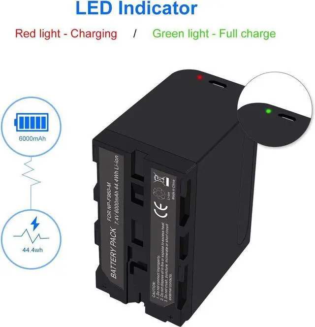 Alt view image 2 of 7 - CITYORK NP-F970 Li-ion Battery for Sony F750, F770, F960, F550, F530, F330, F570, CCD-SC55, TR516, TR716, TR818, TR910, TR917