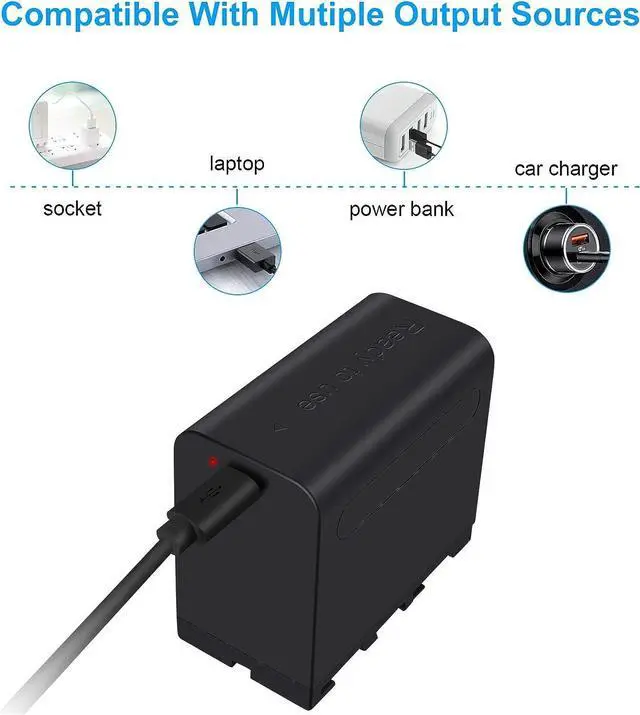 Alt view image 6 of 7 - CITYORK NP-F970 Li-ion Battery for Sony F750, F770, F960, F550, F530, F330, F570, CCD-SC55, TR516, TR716, TR818, TR910, TR917