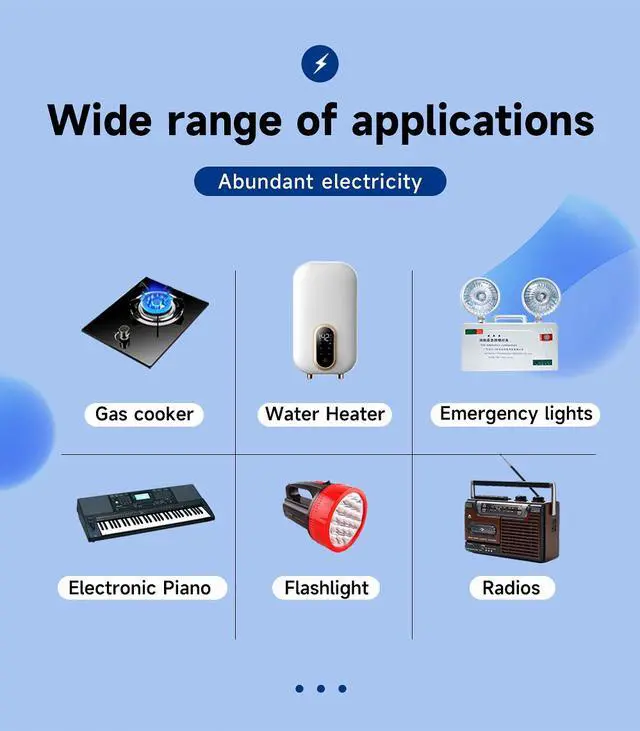 Alt view image 6 of 7 - CITYORK 4 Pack Constant 1.5V Rechargeable D Batteries USB 15000 mWh D Cell Li-ion Batteries