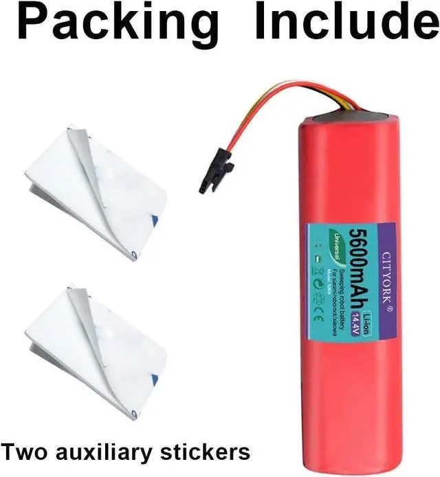 Alt view image 2 of 6 - CITYORK Replacement Battery for Xiaomi  Vacuum Robot Cleaner Roborock E4 S4 S5 S6 S7,5600mAh