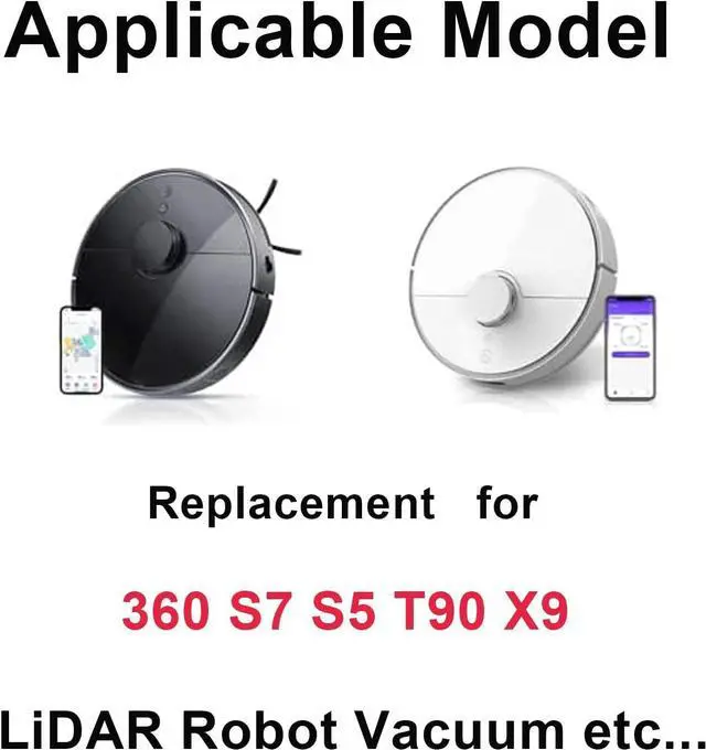 Alt view image 5 of 7 - CITYORK Replacement Battery for 360 S5 S7 T90 LiDAR Robot Vacuum,14.8v 3500mAh