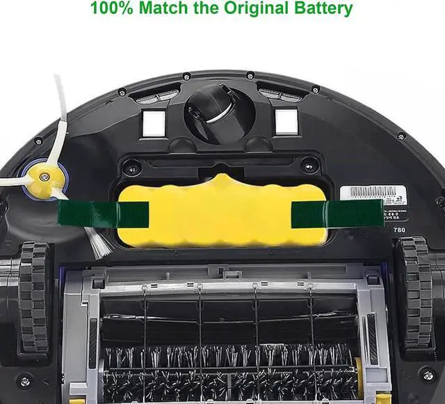 Alt view image 5 of 6 - 3500mAh 14.4V Replacement Battery for iRobot Roomba R3 500 510 520 530 532 535 540 545 550 552 555 560 562 581 585 595 600 610 620 630 631 650 660 700 760 770 780 790 800 870 880 900