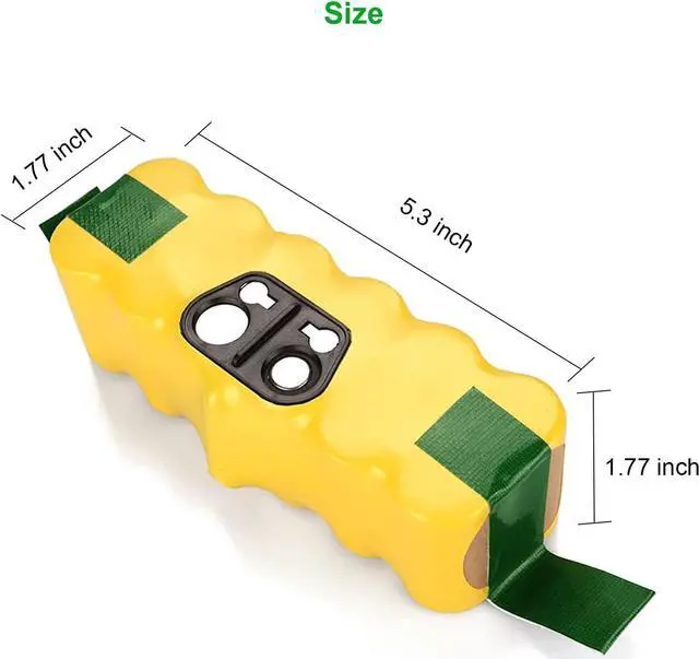 Alt view image 3 of 6 - 3500mAh 14.4V Replacement Battery for iRobot Roomba R3 500 510 520 530 532 535 540 545 550 552 555 560 562 581 585 595 600 610 620 630 631 650 660 700 760 770 780 790 800 870 880 900