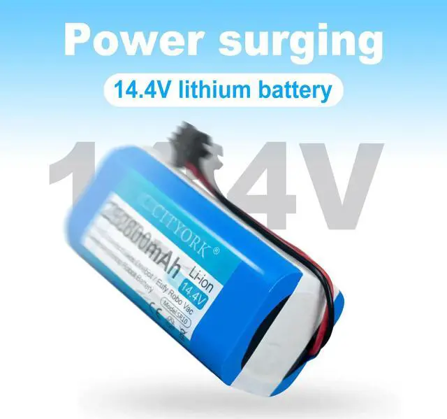 Alt view image 2 of 6 - CITYORK 2800mAh 14.4V Li-ion Battery for Ecovacs Deebot N79 N79S DN622 DH56 DS37 Eufy Robovac 11 11S 12 35C X500