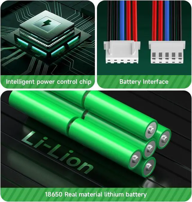 Alt view image 4 of 6 - CITYORK 6500mAh 14.4V Replacement Battery for Ecovacs Deebot T5 T8 T8+ T9 T9+ Deebot Ozmo 950 T10 T9 DX65, DX93, DX96 X1 X1 Omni X1 Turbo X1 Plus DBX11-11/21 DLX11-21/61 201-1913-4201 S10-LI-144-5200
