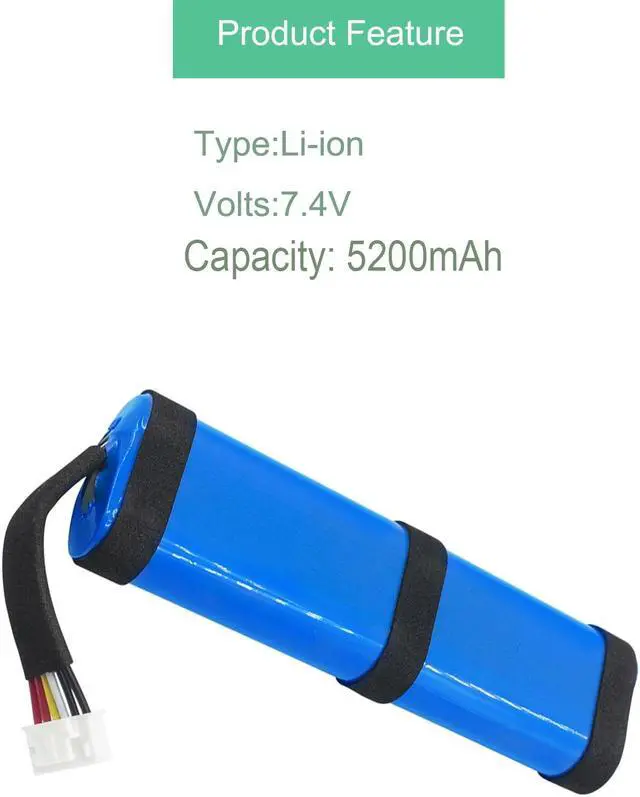 Alt view image 5 of 7 - CITYORK 5200mAh 7.4V Replacement Battery for JBL Xtreme 2, Xtreme 3, for JBL Xtreme 2 XTREME2BLKAM XTREME2BLUAM 2INR19 66-2 SUN-INTE-103 with Tools