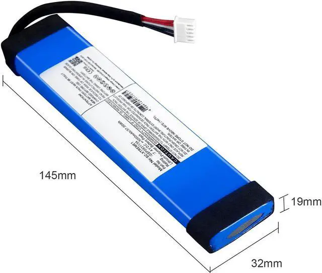 Alt view image 6 of 6 - CITYORK Replacement Battery For JBL Xtreme1 Xtreme 1 GSP0931134 5000mAh 7.4V 37Wh Li-ion