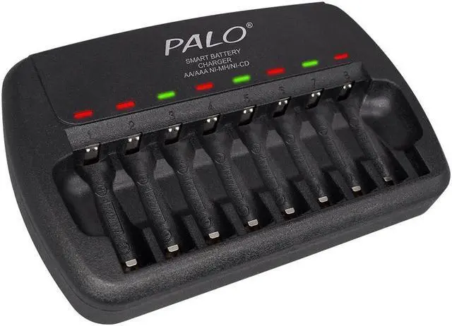 Main image of CITYORK 8 Bay AA AAA Battery Charger Independent Slot for 1.2V Double A and Triple A Ni-MH Rechargeable Batteries