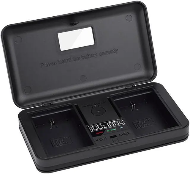 Main image of CITYORK LP-E6 LCD multifunction charger case for Canon LP-E6, LP-E6N and Canon EOS 5D Mark II/III/IV, 5DS, 5DS R, 6D, 7D, 7D Mark II, 60D, 70D, 80D camera
