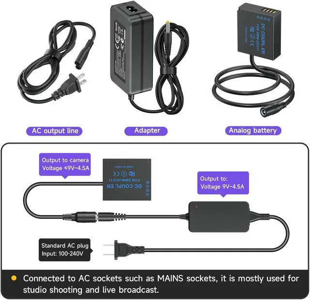 Alt view image 5 of 7 - CITYORK DMW-DCC11  Dummy Battery Coupler Power Connector (DMW-BLE9 DMW-BLG10 Dummy Battery Replacement) for Lumix DMC-GF6 DMC-GF5 DMC-GF3 DMC-S6 DMC-GX7 DMC-LX100 GX80 GX85 GX85CGK GX85K GX7 MARKII Ca