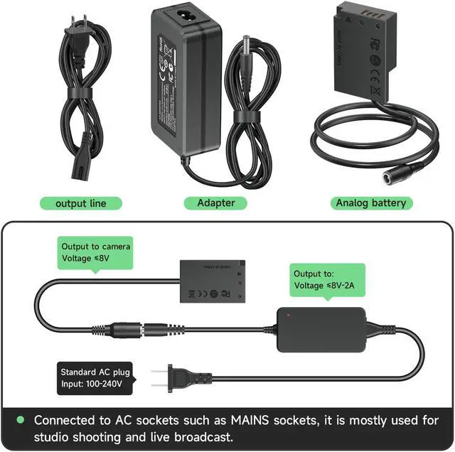 Alt view image 4 of 7 - CITYORK ACK-E18 DR-E18 AC Power Adapter LP-E17 Dummy Battery for Canon EOS Rebel T6i T7i SL2 SL3 T6S 750D 760D 800D 77D 200D Kiss 8000D X8i DSLR Cameras