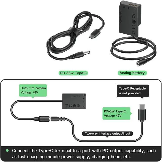Alt view image 5 of 7 - CITYORK ACK-E18 DR-E18 AC Power Adapter LP-E17 Dummy Battery for Canon EOS Rebel T6i T7i SL2 SL3 T6S 750D 760D 800D 77D 200D Kiss 8000D X8i DSLR Cameras
