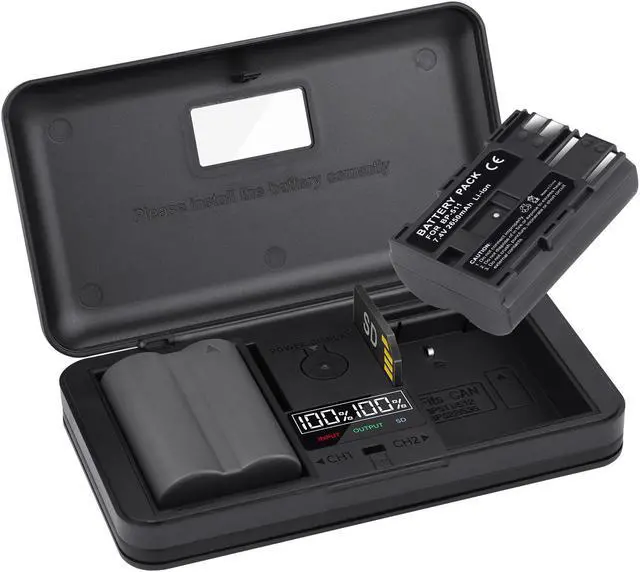Main image of CITYORK BP-511 BP-511A Battery 2 Pack 7.4V 2650mAh with LCD Dual Charger for Canon EOS 50D 40D 30D 20Da 20D 10D 5D 300D Digital Rebel D30 D60 PowerShot G6 G5 G3 G2 G1 Pro 1 Pro 90
