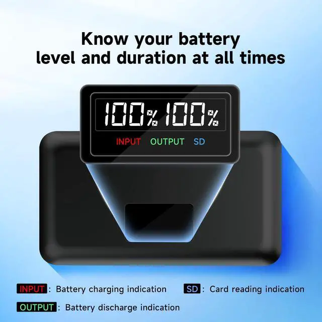 Alt view image 3 of 7 - CITYORK EN-EL20, EN-EL20a Battery 2 Pack 7.4V 1280mAh with LCD Dual Charger for Nikon Coolpix P950, P1000, DL24-500, Coolpix A, 1 AW1, 1 J1, 1 J2, 1 J3, 1 S1, 1 V3 Digital Camera