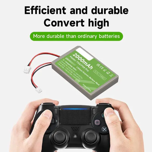 Alt view image 5 of 7 - CITYORK 1-Pack PS4 Battery Replacement for PS4/PS4 Pro/P4 Slim PS4 DualsShock 4 Controller CUH-ZCT1E CUH-ZCT1H CUH-ZCT1U CUH-ZCT2 CUH-ZCT2U 3.7V 2000mAh