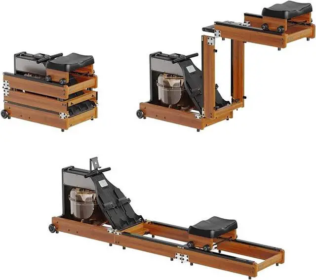 Alt view image 5 of 6 - KingSmith Foldable Rowing Machine WR1 Triple Folding Water Resistance Rower