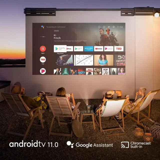 Alt view image 7 of 7 - XGIMI MoGo 2 Pro Mini Projector for Home Theatre Movies, Videos, Smartphone, WiFi/Bluetooth, FHD, 4K Support, Portable, Android TV, Outdoor w/Speaker