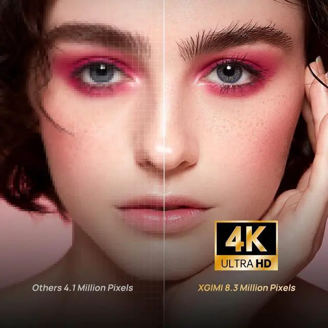 Alt view image 3 of 7 - XGIMI Horizon Pro 4K UHD Home Theatre Projector, WiFi, Movies, Videos, Bluetooth, Android TV, Harmon Kardon Speakers, Large Screen, Smartphone Compatible