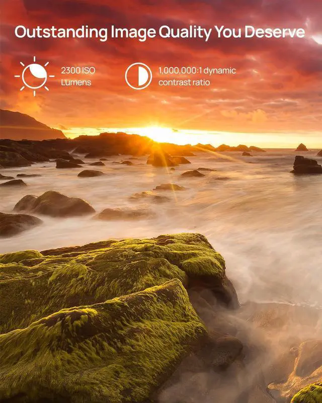 Alt view image 4 of 6 - XGIMI AURA 2 4K Laser Ultra Short Throw Projector for Home Theatre, Movies, Videos, Gaming, up to 150'' TV Screen, Projection Television, IMAX Enhanced, 2025 New