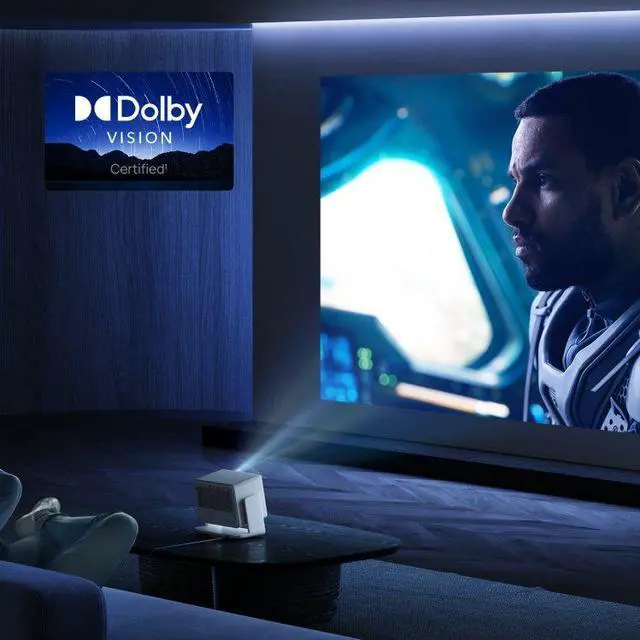 Alt view image 4 of 7 - XGIMI HORIZON S Pro 4K UHD Home Theatre Projector for Movie,Gaming, SmartPhone, up to 200'' Screen Projection, Auto Focus/Keystone, w/Stand,Speaker,Dolby Vision Certified, 2025 New