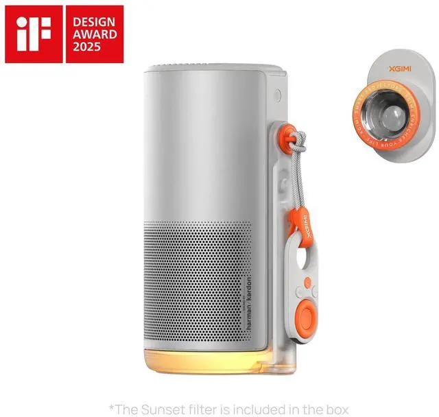 Main image of XGIMI MoGo 4 2025 NEW Portable Projector, Google TV with Licensed Netflix, 360° Adjustable Stand, 2.5 Hours of Playtime, 2 x 6W Harman Kardon, Outdoor Projector, Wifi, Bluetooth, Include Sunset Filter