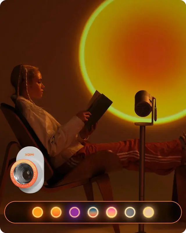 Alt view image 5 of 7 - XGIMI MoGo 4 Laser - Triple Laser Portable Projector, 1080p HD, Google TV, Built-in Battery, 4K Movie Support, Auto Focus/ Keystone, WiFi/Bluetooth, Speaker, Licensed Netflix