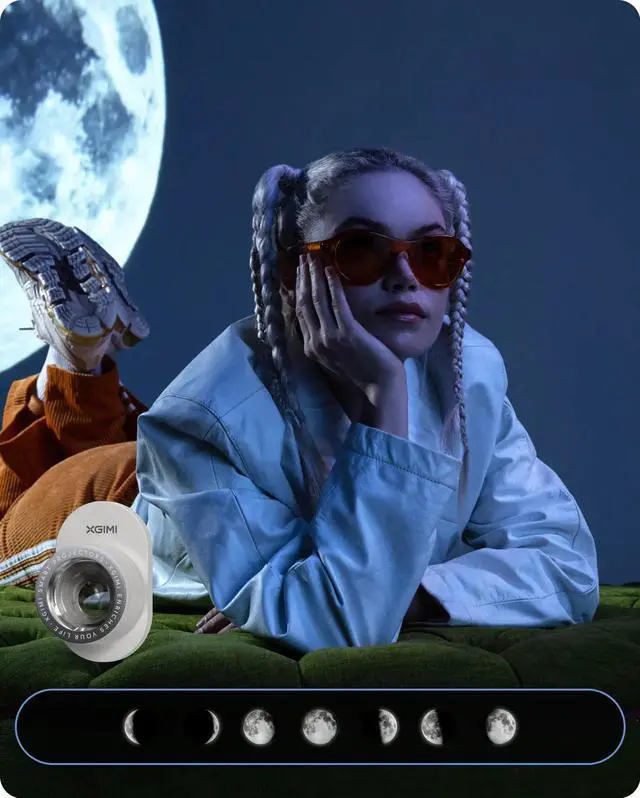 Alt view image 6 of 7 - XGIMI MoGo 4 Laser - Triple Laser Portable Projector, 1080p HD, Google TV, Built-in Battery, 4K Movie Support, Auto Focus/ Keystone, WiFi/Bluetooth, Speaker, Licensed Netflix