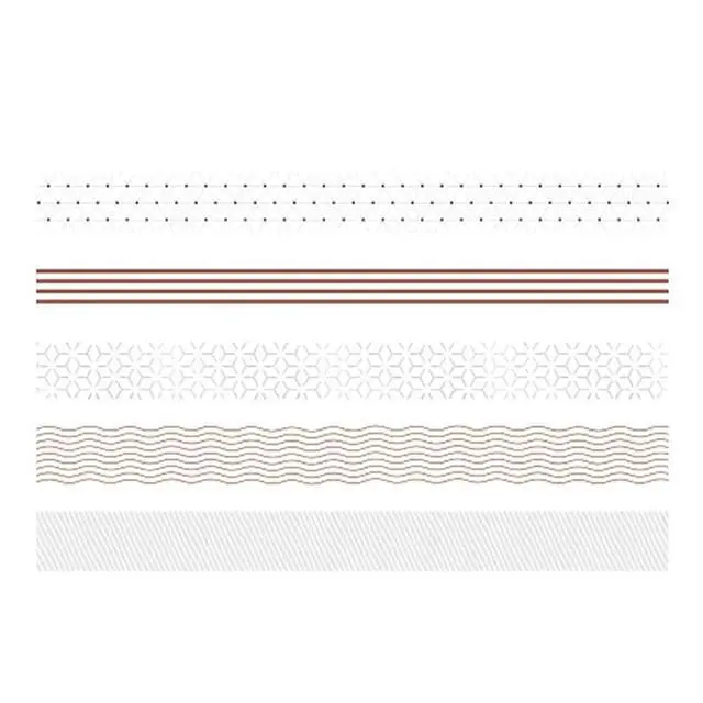 Alt view image 3 of 7 - 5 Rolls Washi Tape Set Creative Basic Skinny Decorative Tapes for Arts, DIY Crafts, Bullet Journals, Planners, Scrapbooking, Wrapping (Dot)
