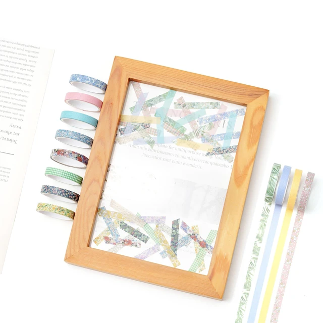 Alt view image 6 of 6 - Vintage Washi Tape Set 20 Rolls Skinny Retro Decorative Antique Patterns Masking Tapes for Arts, DIY Crafts, Journals, Planners, Scrapbook, Wrapping (Nature)