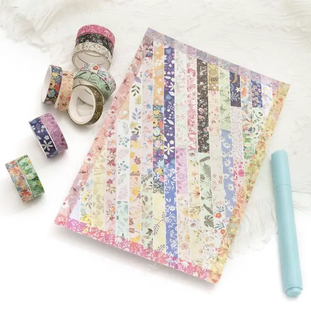 Alt view image 6 of 7 - Flowers Washi Tape Pack 50 Rolls Floral Printed Masking Tape Plants Decorative for Arts, DIY Crafts, Journal Supplies, Planners, Scrapbook, Card/Gift Wrapping