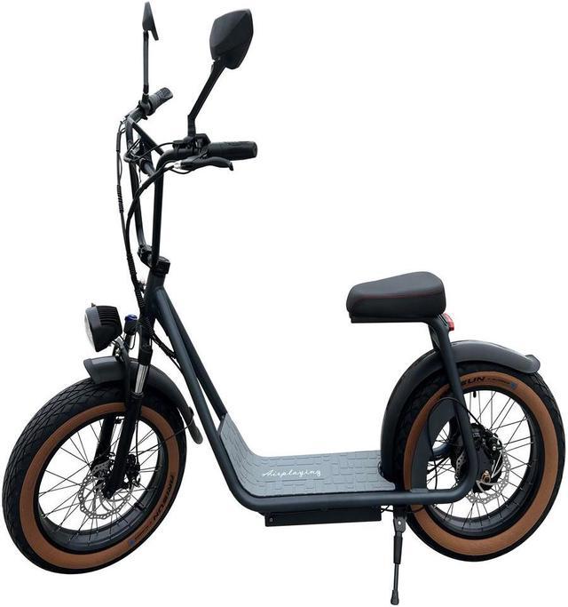 Airplaying-62Miles 20inch NFC Electric Bike Scooter for Adults with 1000W  Motor-Electric Scooter with Seat-Front Hydraulic Shock suspension,E Scooter  with Front and Rear Hydraulic Disc brake 