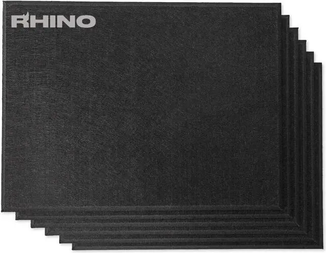 Main image of Windscreen Supply Co. 6-Pack RHINO Fireproof Acoustic Sound Proofing Wall Panels 16 in. x 12 in. Black - RHP1612B