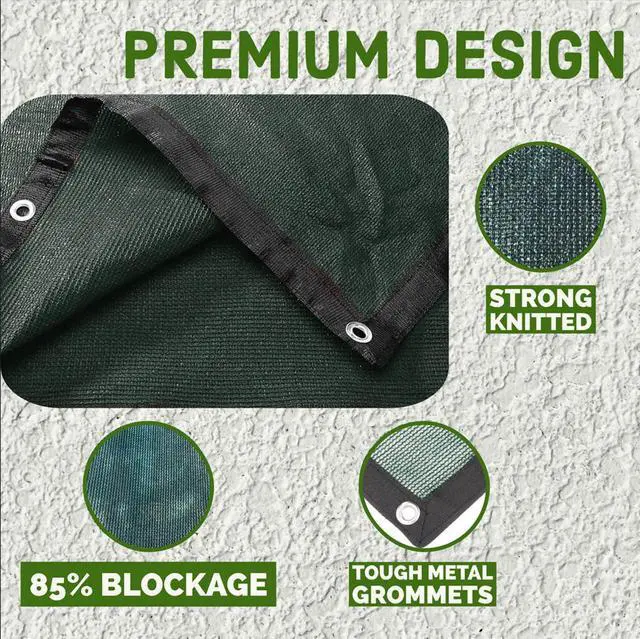 Alt view image 3 of 5 - Windscreen Supply Co. Heavy Duty Mesh Privacy Fence Panel Screen 6 ft. x 12 ft. 85% Blockage Green - PS0612GRN
