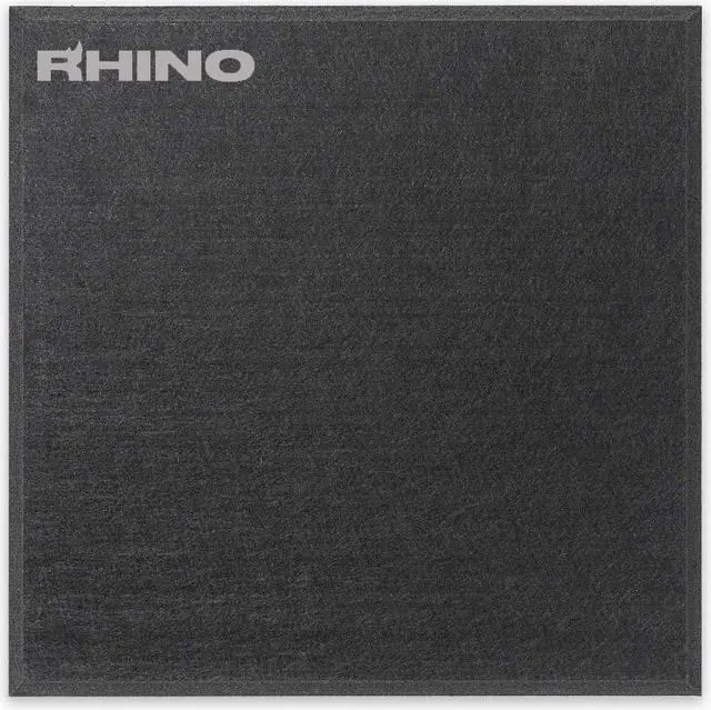 Alt view image 2 of 6 - Windscreen Supply Co. 6-Pack RHINO Fireproof Acoustic Sound Proofing Wall Panels 12 in. x 12 in. Black - RHP1212B