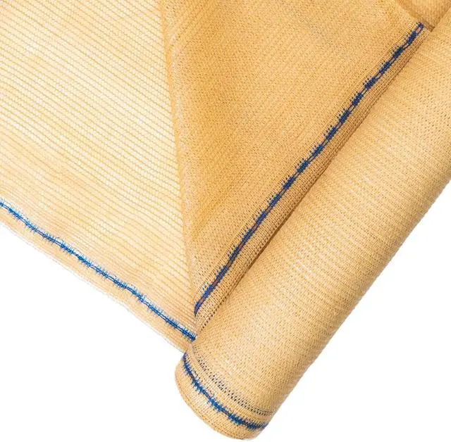 Alt view image 2 of 7 - Windscreen Supply Co. Heavy Duty Mesh Privacy Screen Shade Raw Roll 5 ft. 10 in. x 100 ft. 60% Blockage -PS6160TAN