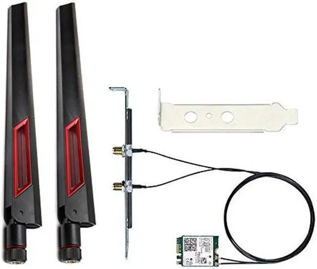 Main image of 10Dbi Antenna Wi-Fi 6E AX210 Bluetooth 5.3 5374Mbps 2.4Ghz 5Ghz 6Ghz 802.11ax/ac M.2 2230 Key E Desktop Kit Wireless Adapter AX210NGW Windows 10/11 giyqxHw