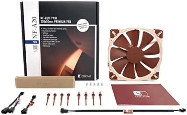 Alt view image 5 of 5 - Noctua NF-A20 PWM, Premium Quiet Fan, 4-Pin (200x30mm, Brown)