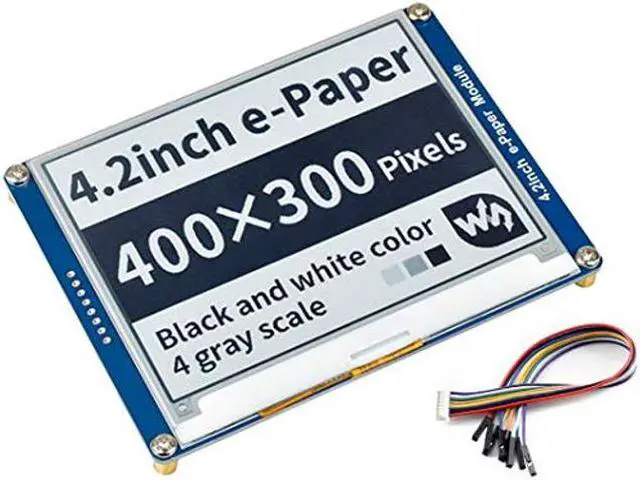 Main image of waveshare 4.2inch E-Ink Display Module 400x300 Pixel Black,White Two-Color 3.3V-5V E-Paper Screen LCD Support Full Refresh SPI Interface for Raspberry/Jetson Nano/Ard/Nucleo
