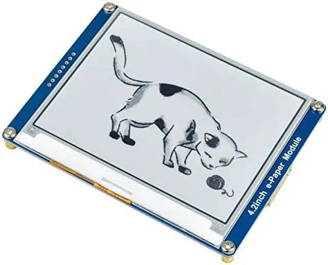 Alt view image 4 of 5 - waveshare 4.2inch E-Ink Display Module 400x300 Pixel Black,White Two-Color 3.3V-5V E-Paper Screen LCD Support Full Refresh SPI Interface for Raspberry/Jetson Nano/Ard/Nucleo