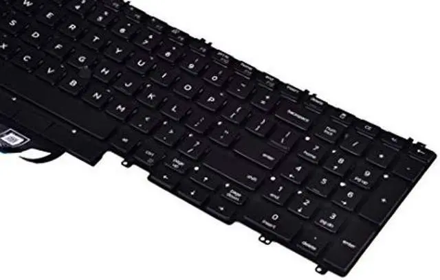 Alt view image 2 of 4 - Replacement Keyboard for Dell Latitude 5500 5501 5510 5511, Precision 3540 3541 3550 3551 Series Laptop with Backlit with Pointer US Layout P/N: 0MMH7V NSK-EX0BC PK132FA1B00