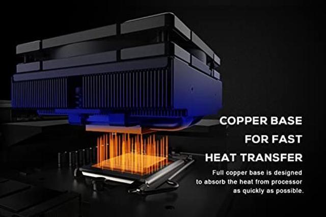 Alt view image 2 of 5 - ID-COOLING IS-47-XT 47mm Height Low Profile CPU Cooler 4 Heatpipes CPU Air Cooler for HTPCs, ITX, and Small Form Factor Builds, 92x92x15mm Slim Fan, Support Intel LGA1700/1200/115X