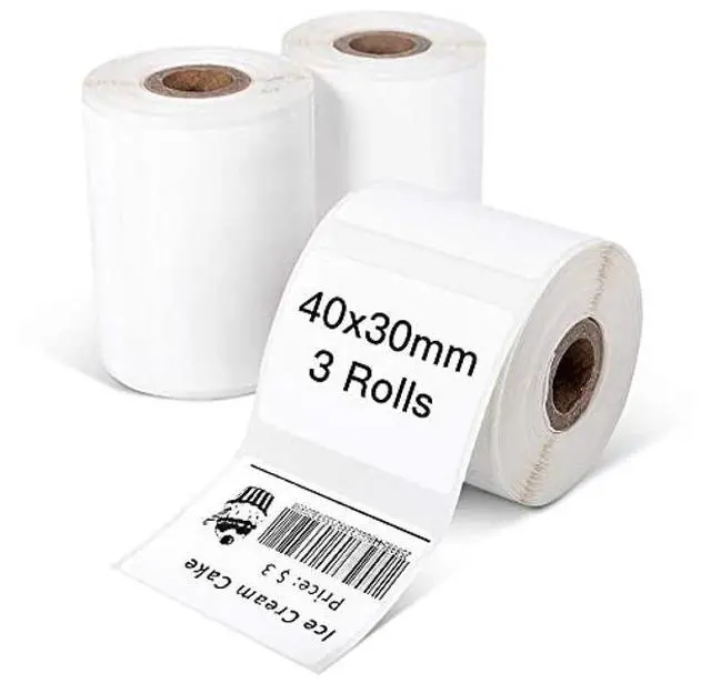 Alt view image 3 of 5 - Phomemo M110 Bluetooth Label Maker with 3 Rolls 1.57"x1.18"(40x30mm) Thermal Labels- Thermal Label Maker Printer Apply to Labeling, Office, Cable, Retail, Barcode, Compatible with Android & iOS