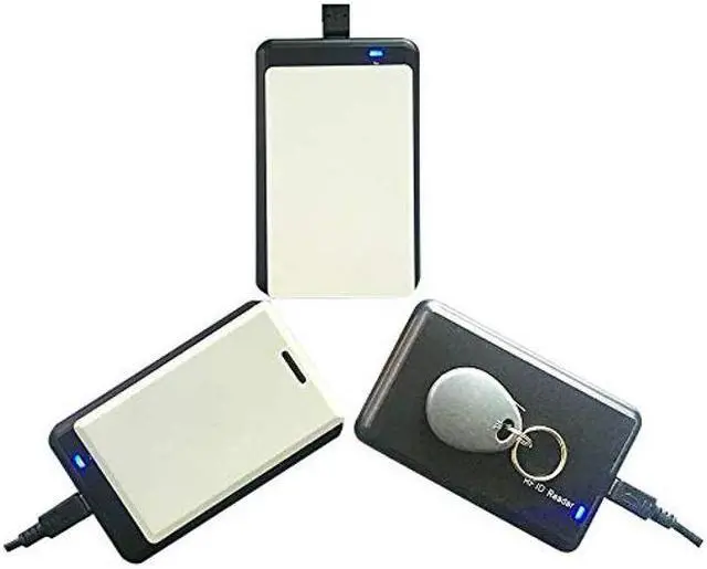 Alt view image 4 of 5 - FissaiD RFID Reader Writer 125KHz (H-ID/AW-ID/EM-ID) Proximity Card Programmer w/5 Fob 5 Cards for Windows (Black)