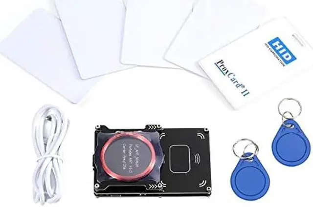 Main image of Wonvon Proxmark3 Easy V3 Kit 512k Memory PM3 ID M1 IC RFID Card Reader Writer Copier Duplicator Cloner Integrated Antenna Decryptor with 5 ID Cards 125 khz 13.56 MHz RFID Reader Develop Suit Kits