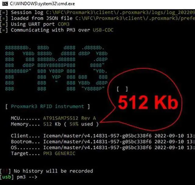 Alt view image 4 of 5 - Wonvon Proxmark3 Easy V3 Kit 512k Memory PM3 ID M1 IC RFID Card Reader Writer Copier Duplicator Cloner Integrated Antenna Decryptor with 5 ID Cards 125 khz 13.56 MHz RFID Reader Develop Suit Kits