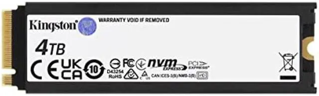 Alt view image 3 of 5 - Kingston Fury Renegade 4TB PCIe Gen 4.0 NVMe M.2 Internal Gaming SSD with Heat Sink | PS5 Ready | Up to 7300MB/s | SFYRDK/4000G