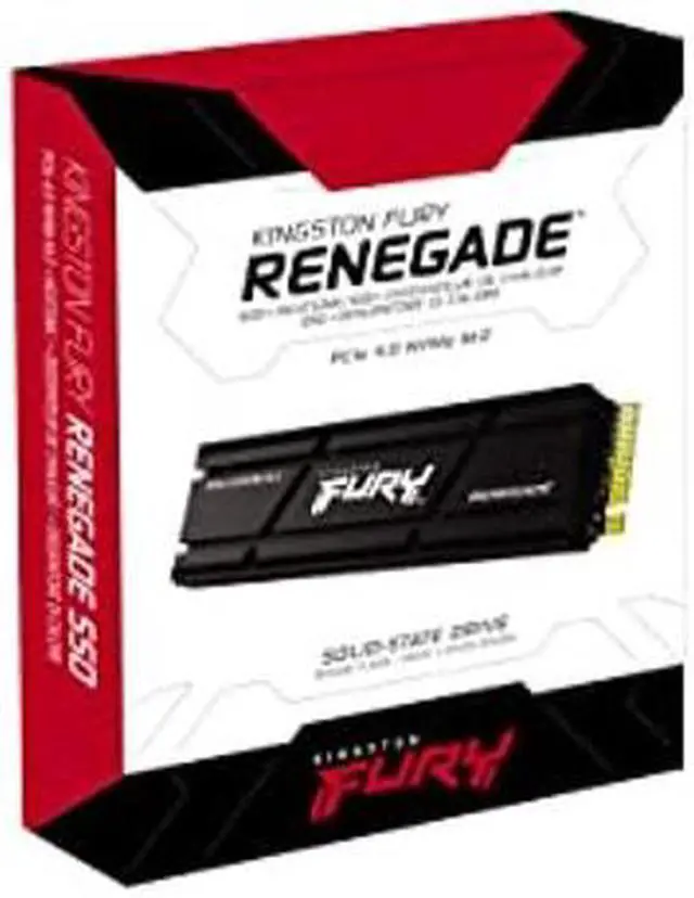 Alt view image 4 of 5 - Kingston Fury Renegade 4TB PCIe Gen 4.0 NVMe M.2 Internal Gaming SSD with Heat Sink | PS5 Ready | Up to 7300MB/s | SFYRDK/4000G